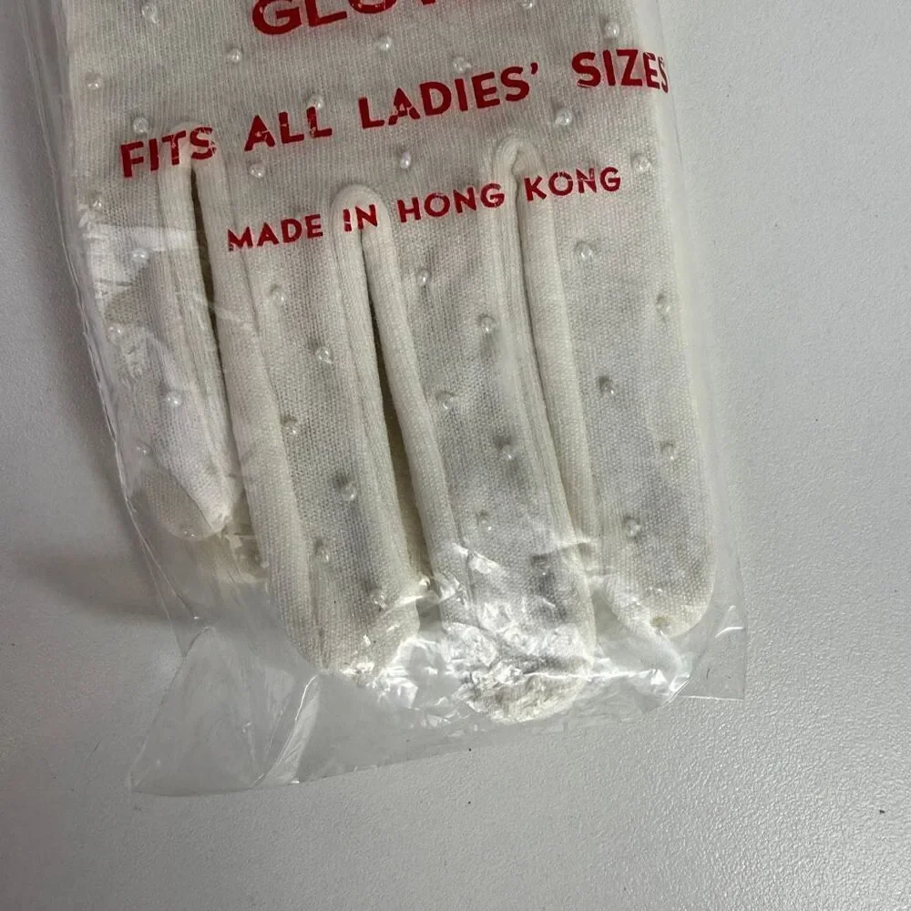 Vintage Beaded Formal Stretch Gloves